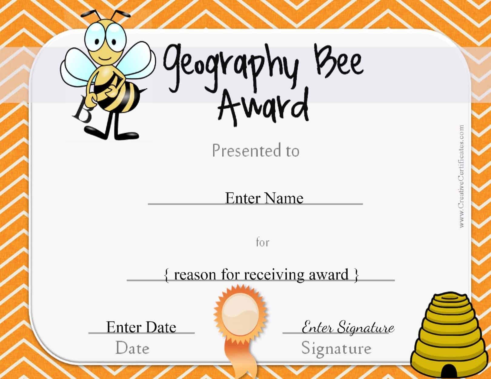 Geography Bee Awards
