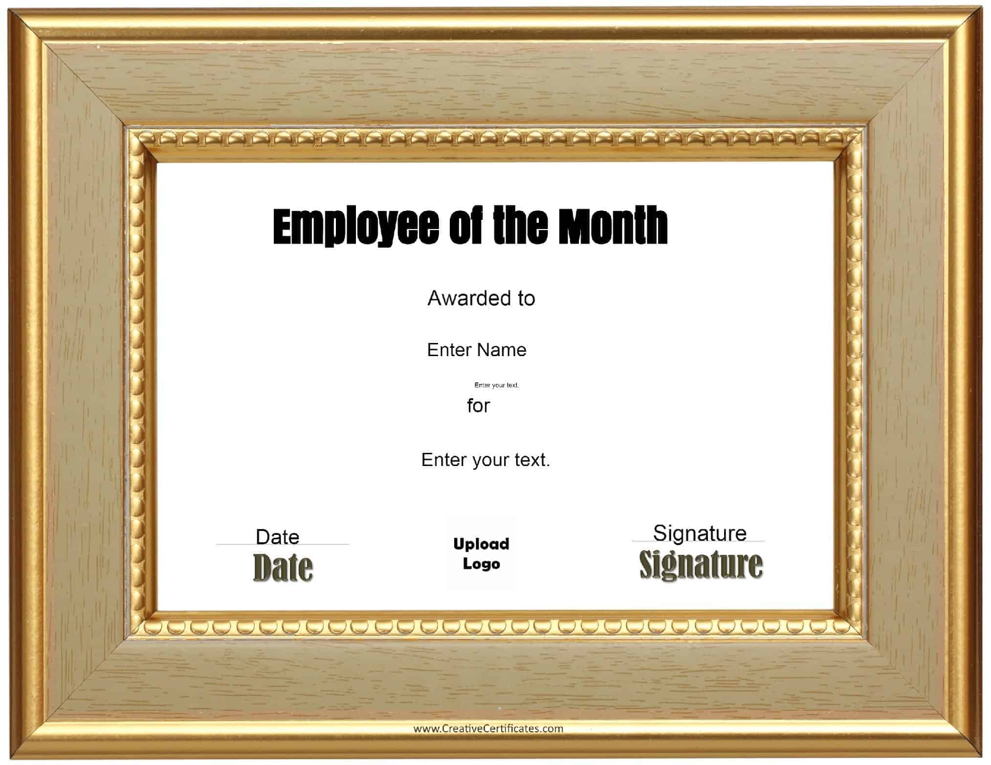 employee of the month award