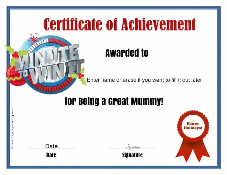 minute to win it award