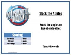 Stack the apples