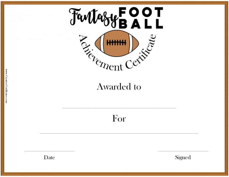 Fantasy Football Awards