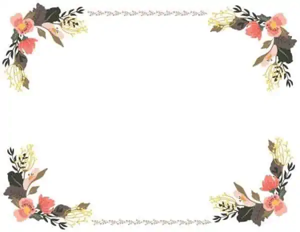 Flower Border Clipart