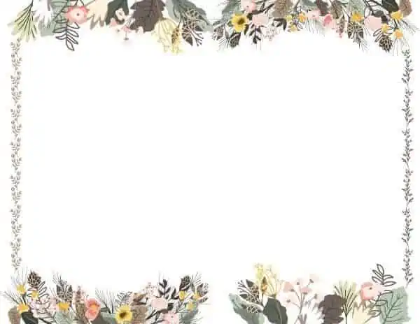 Flower Border Clip Art