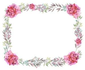 Free Printable Flower Border