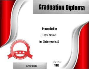 Certificate template