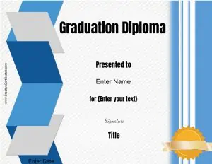 Certificate template