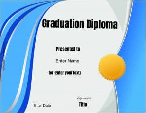 Graduation certificate