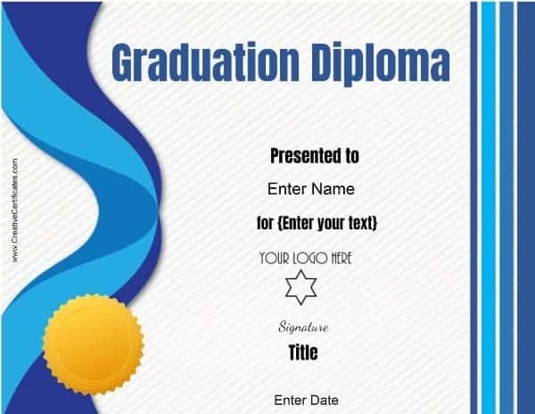 graduation certificate