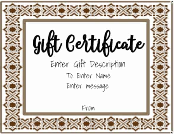 free gift certificate template 50 designs customize