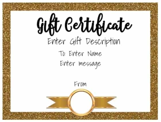 FREE Gift Certificate Template | 50+ Designs | Customize Online and Print