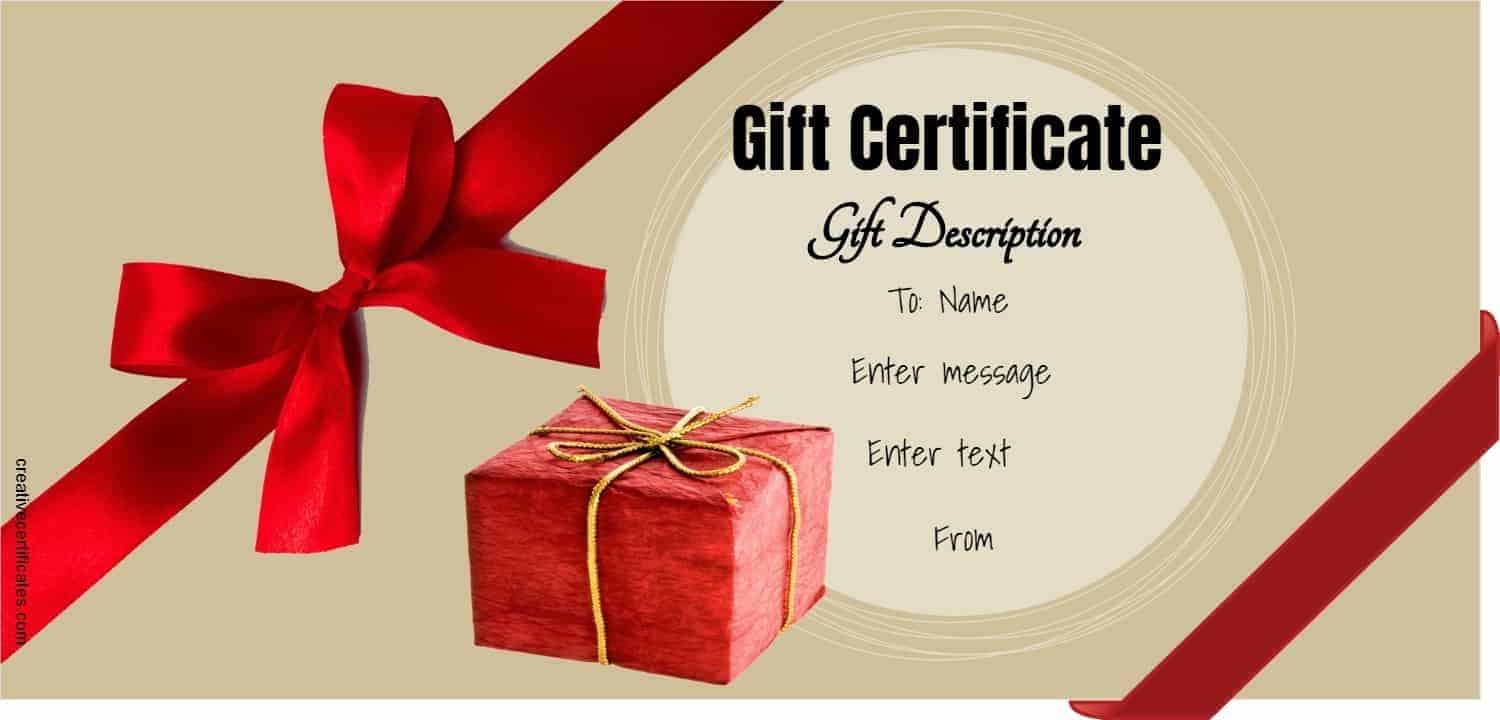 Free Gift Certificate Template 50 Designs Customize Free Gift 