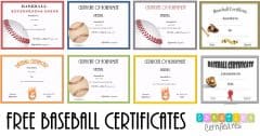 Free Editable Baseball Certificates - Customize Online &amp; Print at Home