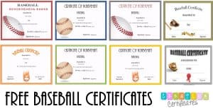 Free Editable Baseball Certificates - Customize Online &amp; Print at Home