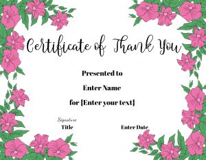 Certificate of appreciation for teachers