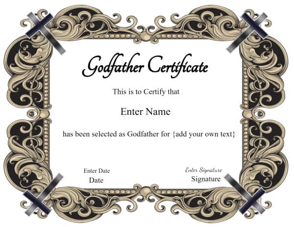 Godfather Certificate