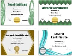 Free Editable Certificate Templates | Customize Online