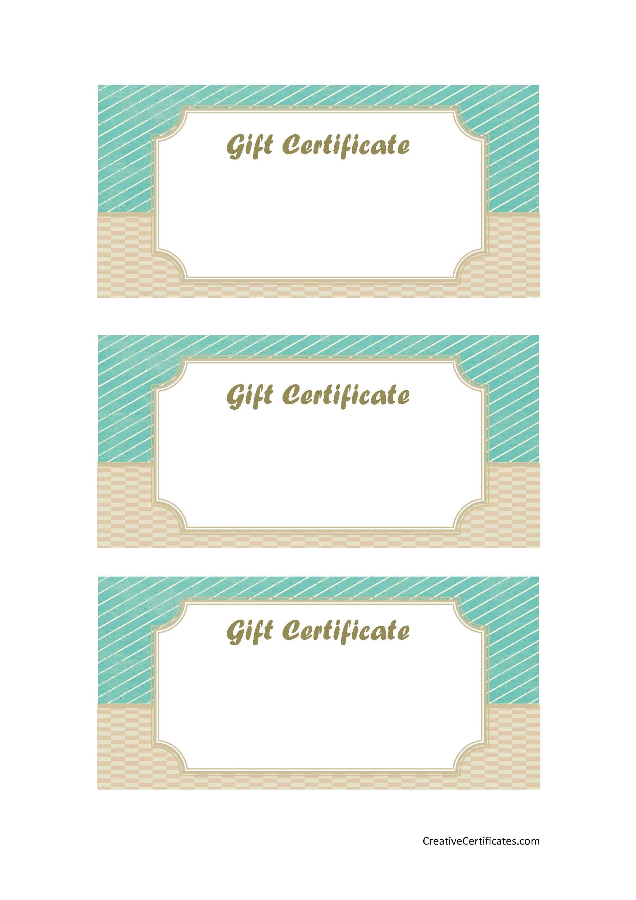 FREE Gift Certificate Template 50+ Designs Customize Online and Print