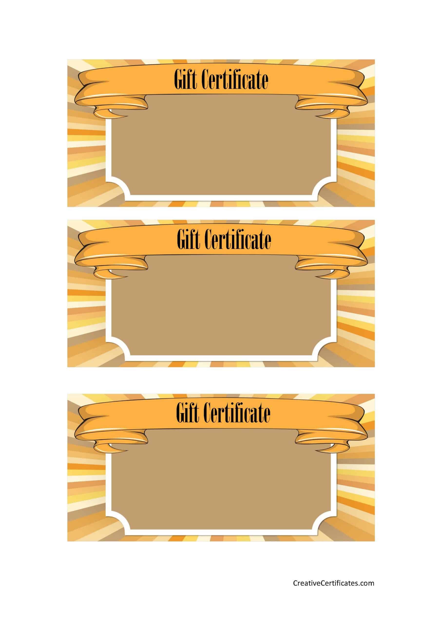 FREE Gift Certificate Template | 50+ Designs | Customize Online and Print