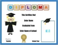 Graduation certificate