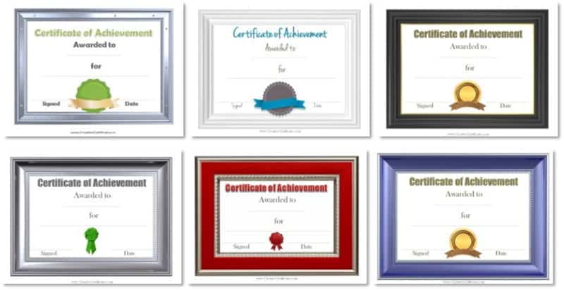 Achievement Certificates