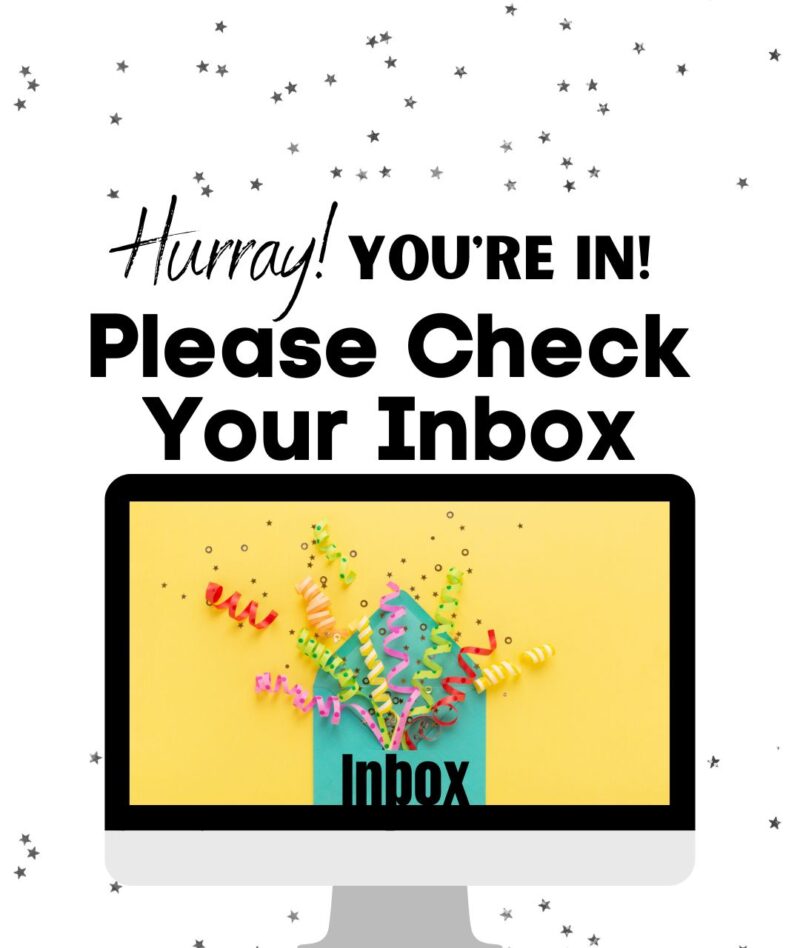 Please check your inbox